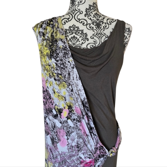 Anthropologie Leifsdottir Crushed Chroma Asymmetrical tank dress size medium - Picture 2 of 16